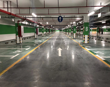 地下停車場-環(huán)氧防滑地坪漆工程案例