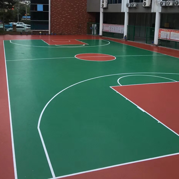 丙烯酸籃球場(chǎng)有什么優(yōu)勢(shì)？看建智地坪為您解析
