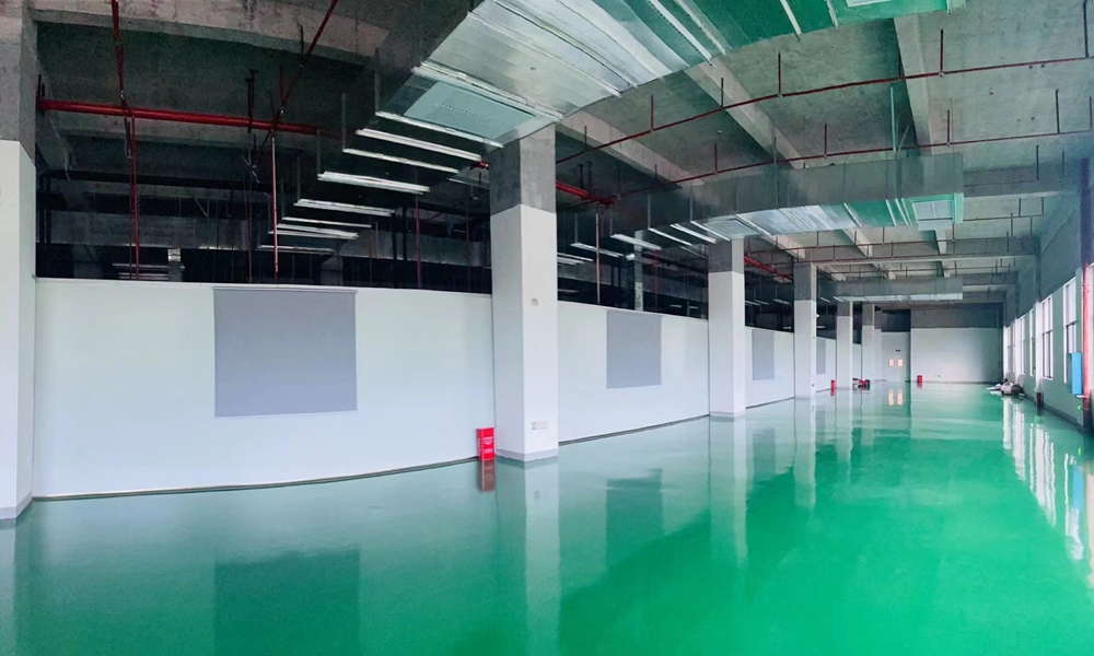 環(huán)氧防靜電自流平項目3萬方完美收官-建智地坪系統(tǒng)解決商